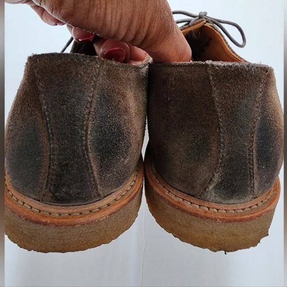 Banana Republic, Men's Brown Suede Oxford Sophisticated Lace-up Shoes, sz 9.5 - Picture 11 of 15